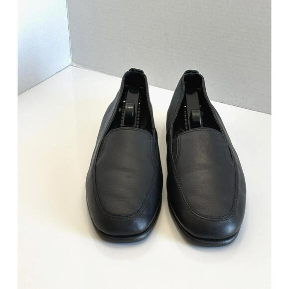 Hush Puppies Heaven Women's 9.5 Black Soft Leather Loafers Slip On Comfort Shoes - Picture 5 of 16